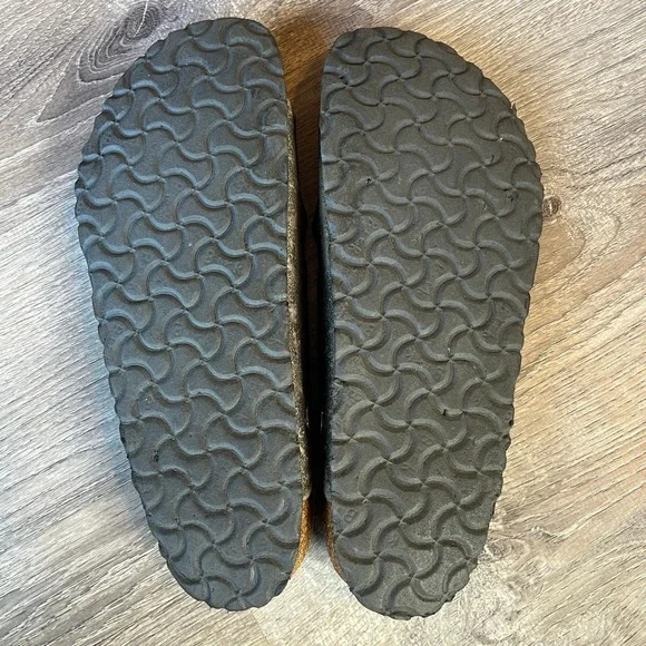 Birkenstock Arizona Slides Sandals Gray Oiled Distressed Leather Mens 10 EU‎ 43